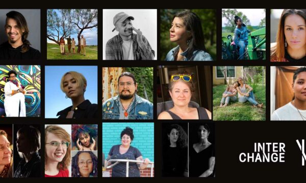 A collage of artists who were awarded Interchange grants in 2021